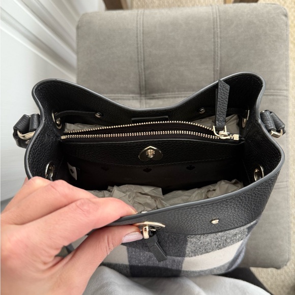 Kate Spade Black and White Checkered Men's Backpack - Picture 3 of 8